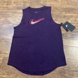 Nike sleeveless purple top